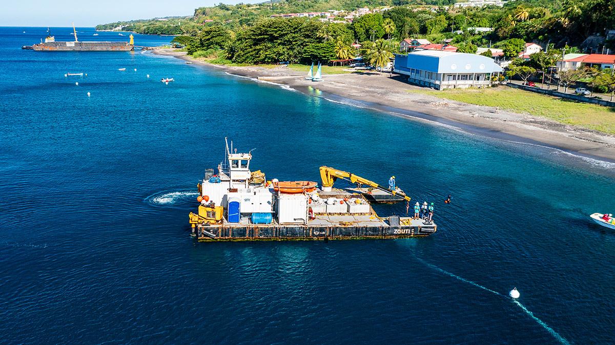 la création de la première zone de mouillage organisée de Saint-Pierre en martinique