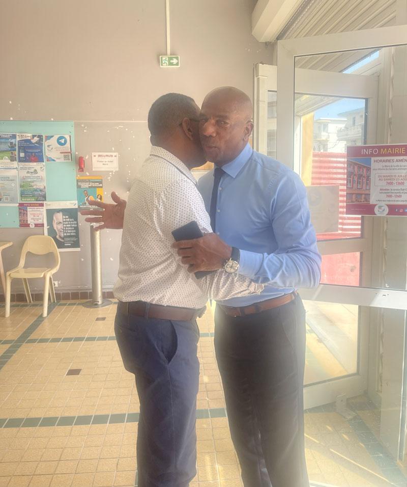 Le 7 août dernier, le président de CAP Nord Martinique, Bruno Nestor Azérot, était en visite au Lorrain.