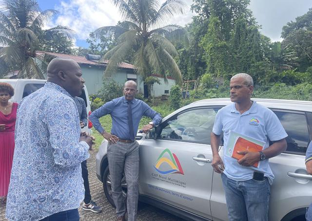 Le Président de CAP Nord en visite de terrain au Gros-Morne : cap sur les chantiers structurants